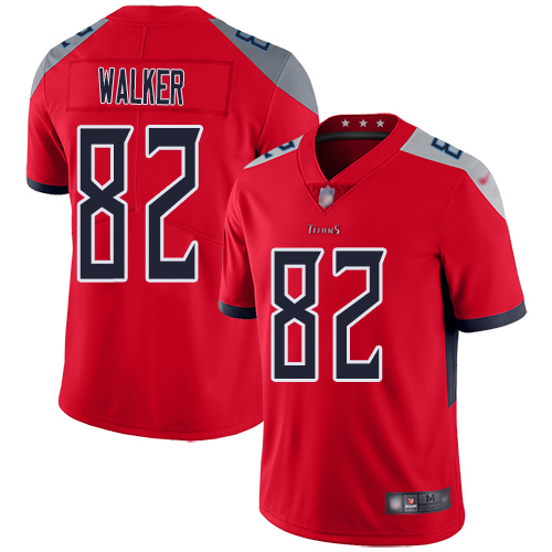 Tennessee Titans Limited Red Men Delanie Walker Jersey NFL Football 82 Inverted Legend
